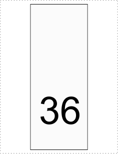 Etichetă textilă mărime 36