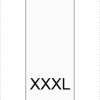 Etichetă textilă marime XXXL